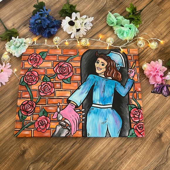 shes a monet Other - Pop Art Rose Painting